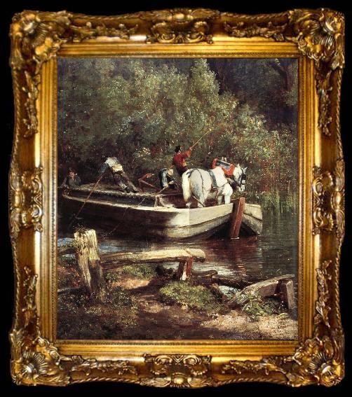 framed  John Constable Details of The White horse, ta009-2
